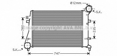 AVA QUALITY COOLING vw4268 -  Интеркулер